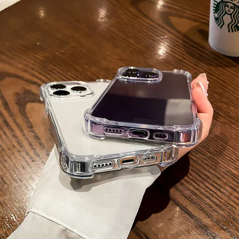 Luxe Transparante Shockproof iPhone Hoesje