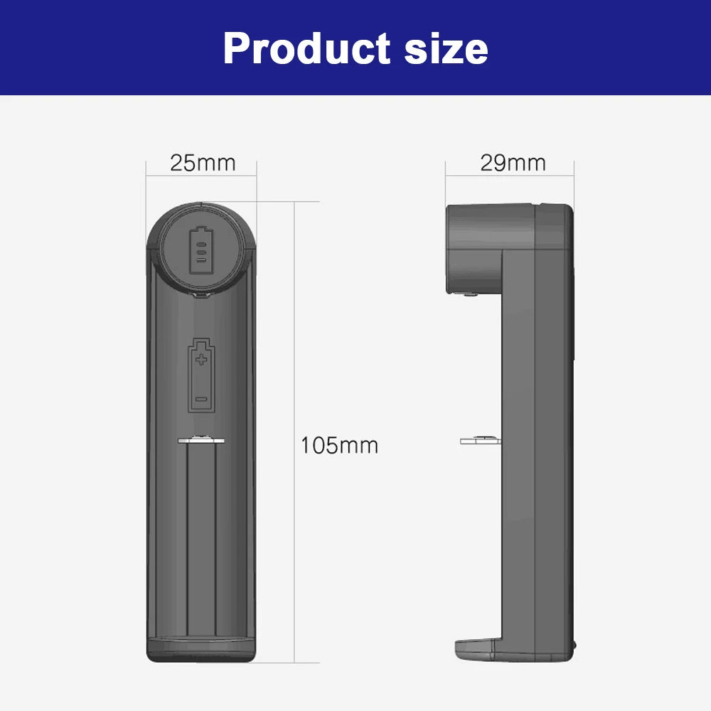 Lithium Batterij Oplader - Smart Charger USB