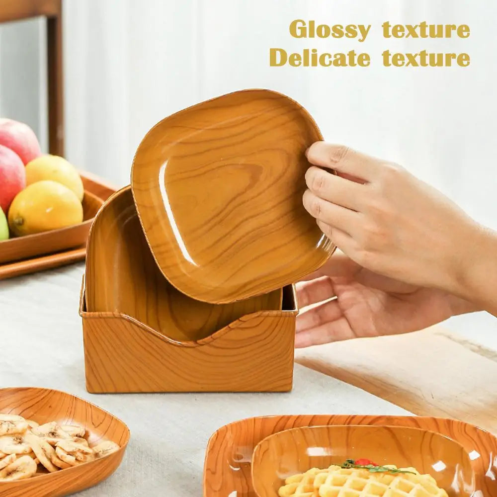 Houten Houtnerf Bord - Japans Design