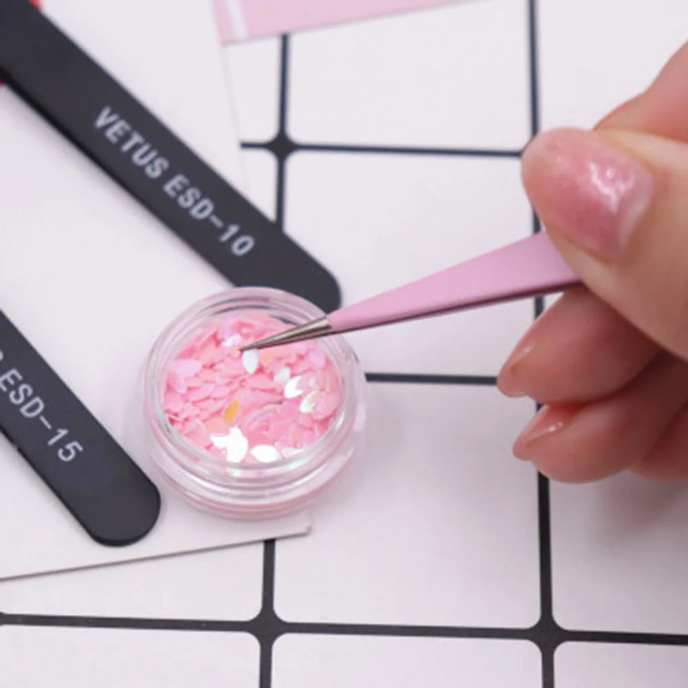 RVS Pincet Set - Nagelkunst Gereedschap