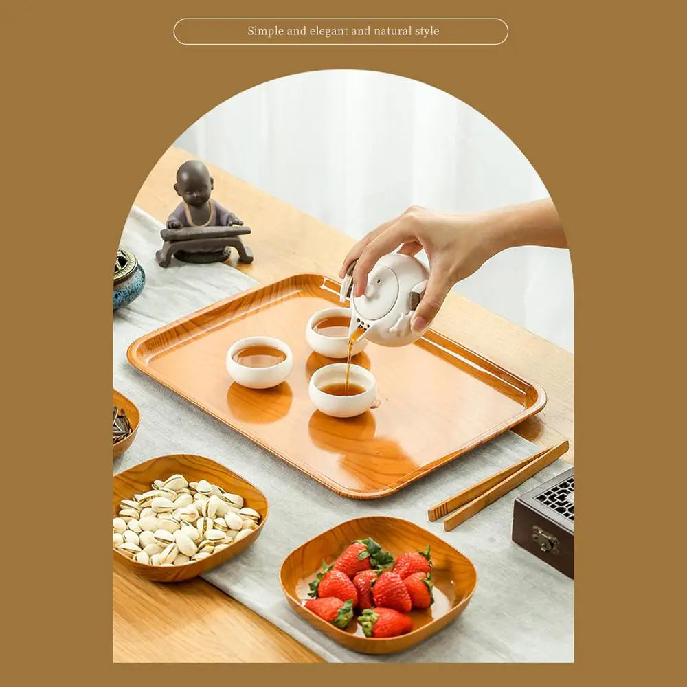 Houten Houtnerf Bord - Japans Design
