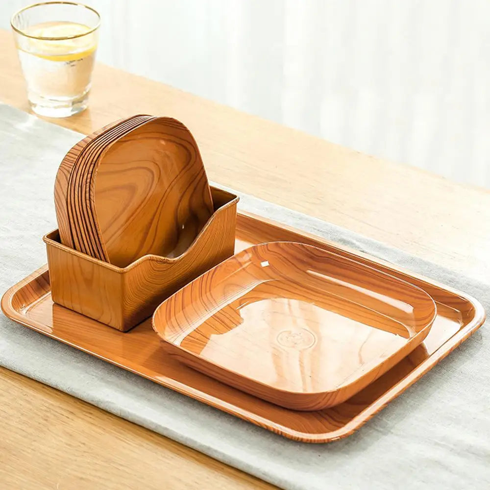 Houten Houtnerf Bord - Japans Design