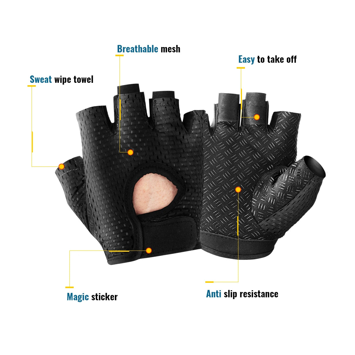 Fitness Handschoenen Vrouwen - Half Finger