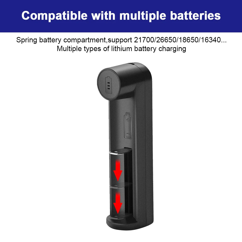 Lithium Batterij Oplader - Smart Charger USB