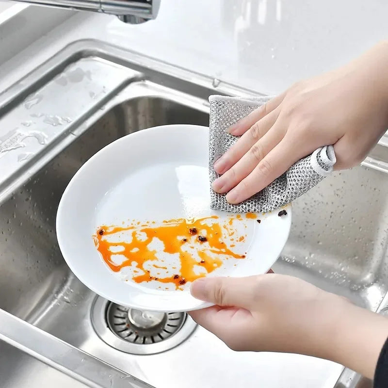 RVS Schoonmaakdoek - Herbruikbaar Staaldraat