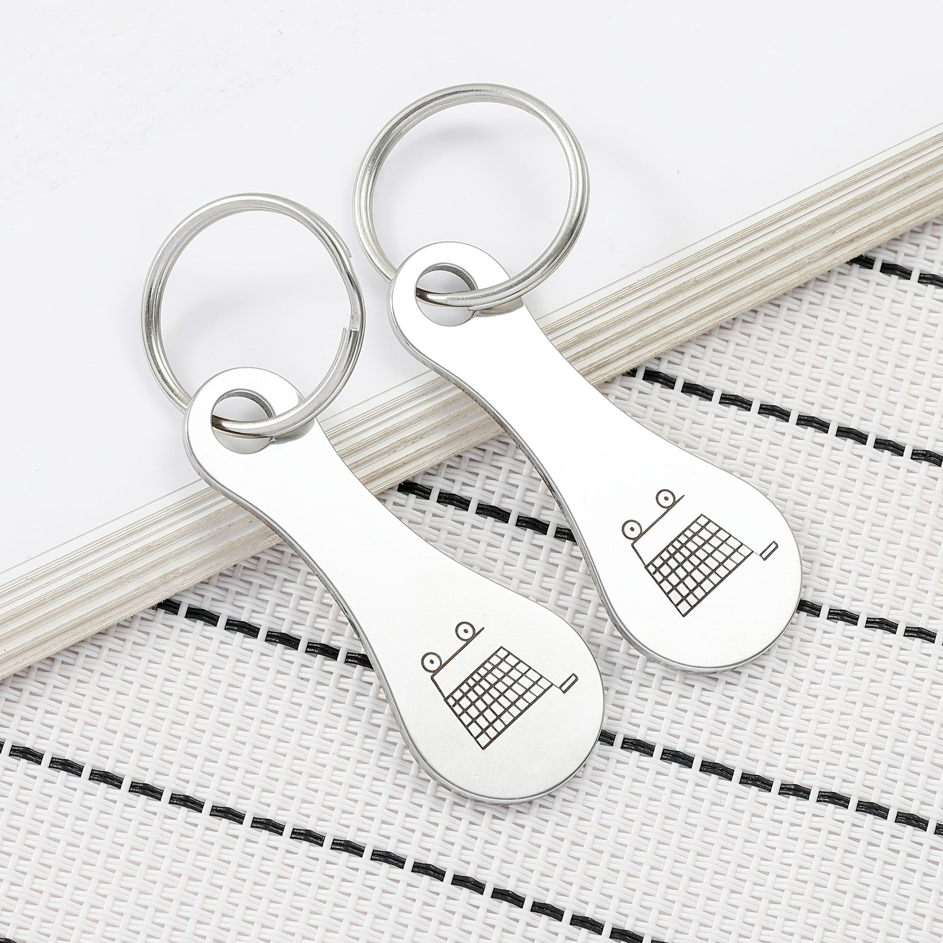 RVS Sleutelhanger Set - Minimalistisch