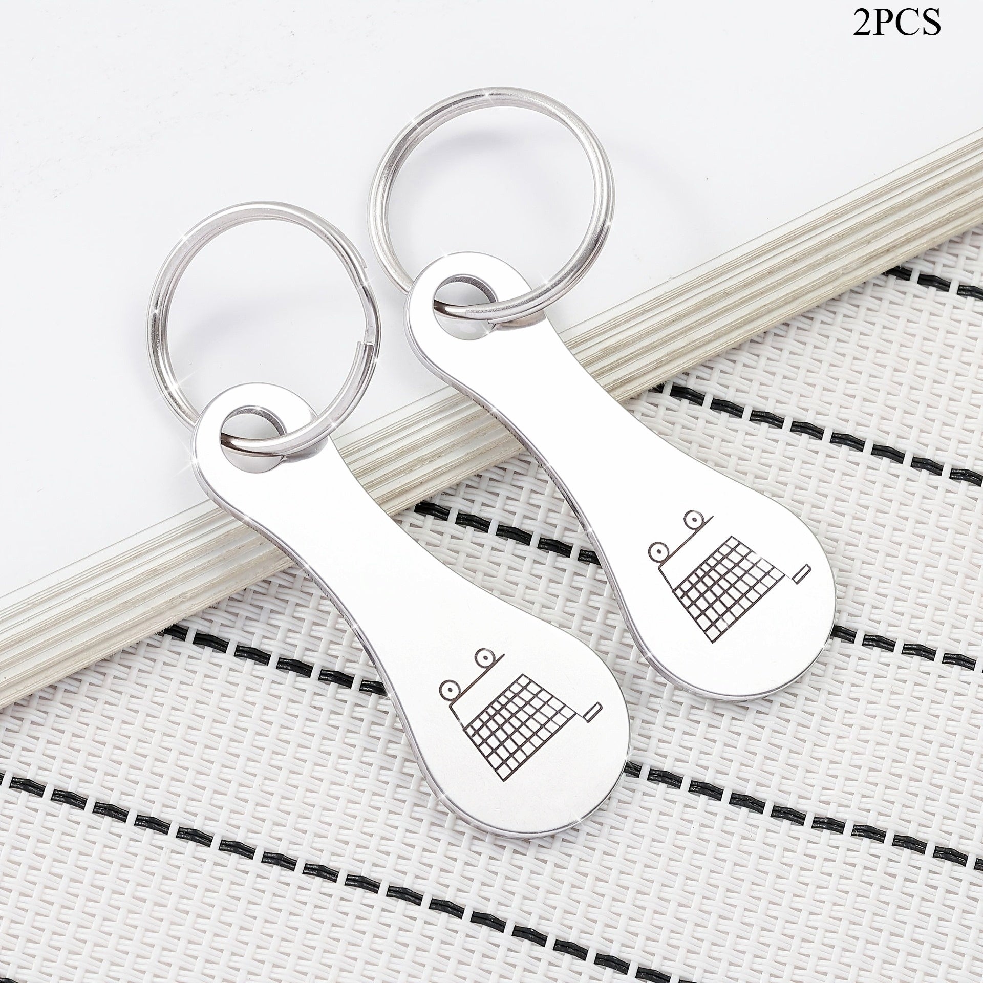 RVS Sleutelhanger Set - Minimalistisch